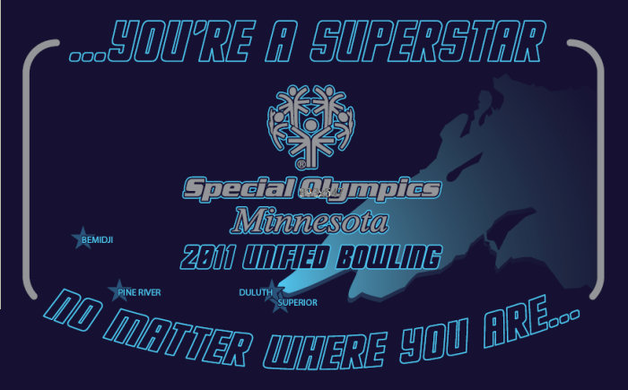 2010 Unified Bowling Tournament t-shirt Design